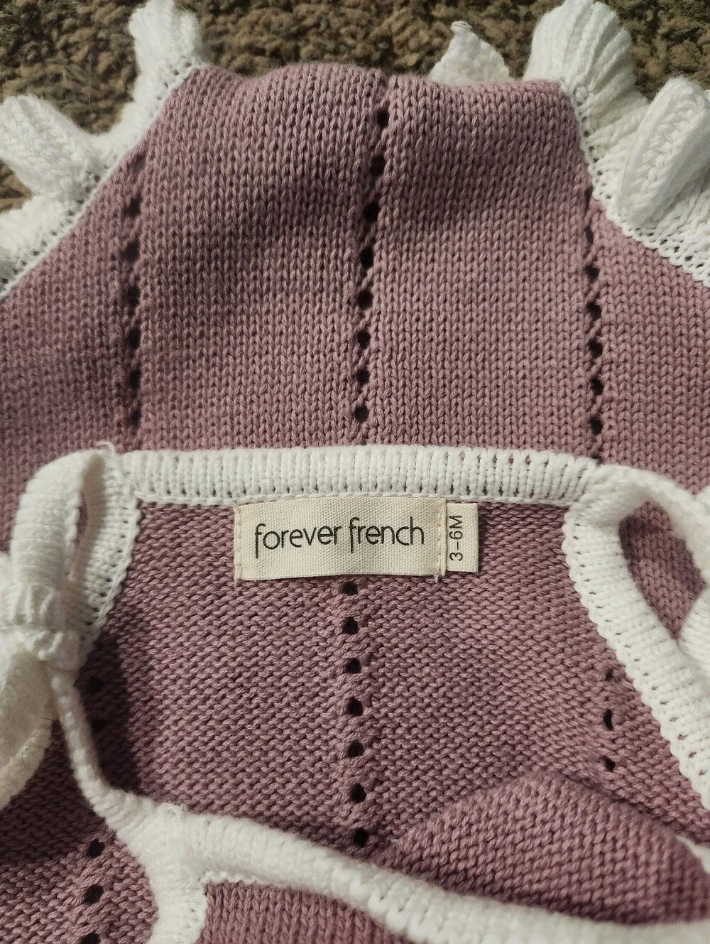 Forever French Matilda Knit Ruffle Romper